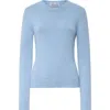Callas Milano Jeanne Long Sleeve Crewneck Sweater In Blue