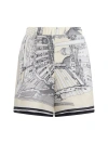Callas Milano Juvia Landmark-print Silk Twill Shorts In Multi
