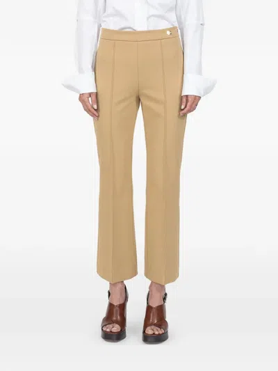Callas Milano Lola Button-detail Trousers In Brown