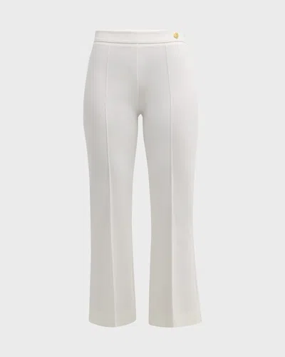 Callas Milano Lola Cropped High-rise Jersey Pants In White