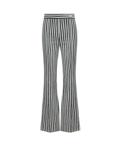 Callas Milano Lola Denim Stripes Crop Pant