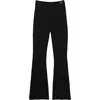 Callas Milano Lola High Density Crepe Stretch Cropped Flare Trouser In Black