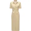 Callas Milano Lou Fitted Shirt Dress In Neutral