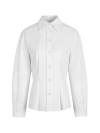Callas Milano Lucia Lantern Sleeve Shirt In White