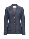 Callas Milano Marcel Single-breasted Denim Blazer