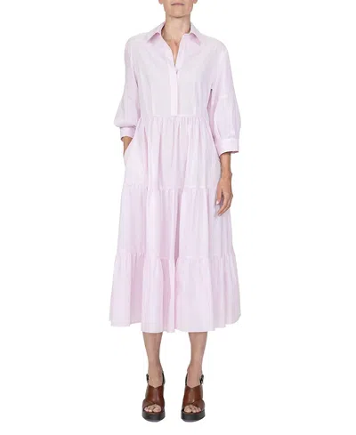 Callas Milano Marseille Tiered Dress In Pink
