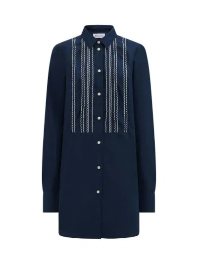 Callas Milano Mattia Embroidered Shirt Dress
