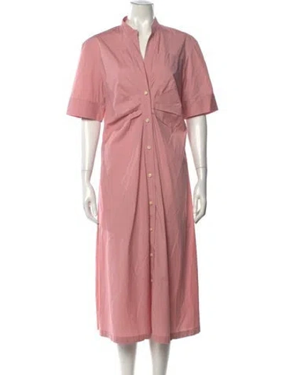 Pre-owned Callas Milano Midi Length Dress In Pink