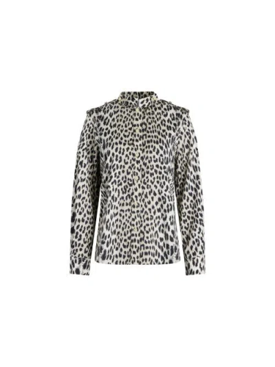 Callas Milano Mika Band-collar Shirt In Multi