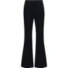 Callas Milano Mila Cropped Flare-leg Stretch Cotton Pants In Black