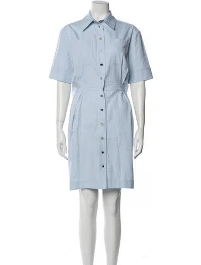 Pre-owned Callas Milano Mini Dress In Blue