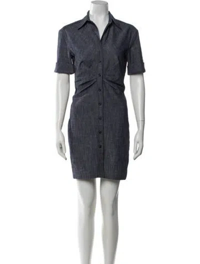 Pre-owned Callas Milano Mini Dress In Blue
