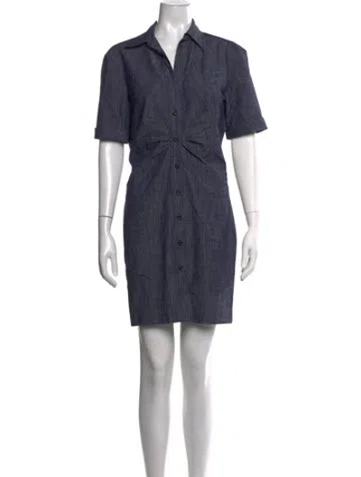 Pre-owned Callas Milano Mini Dress In Blue