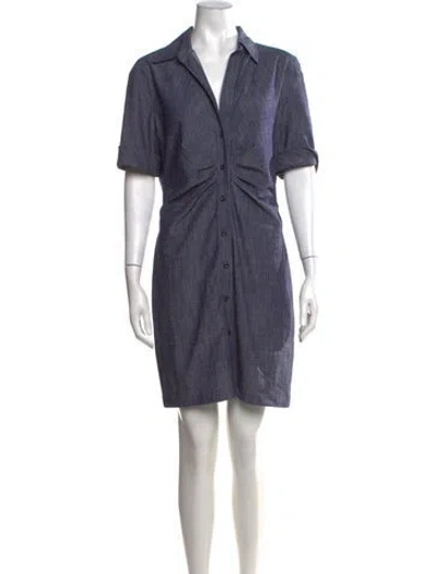 Pre-owned Callas Milano Mini Dress In Blue