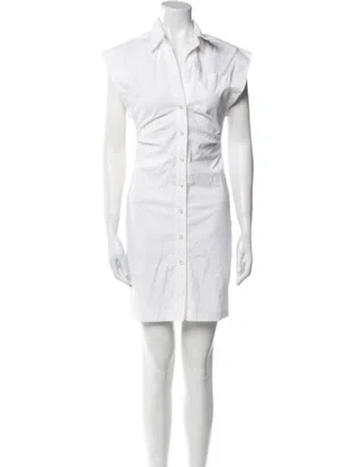Pre-owned Callas Milano Mini Dress In White