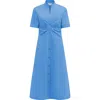 Callas Milano Noor A-line Shirtdress In Blue