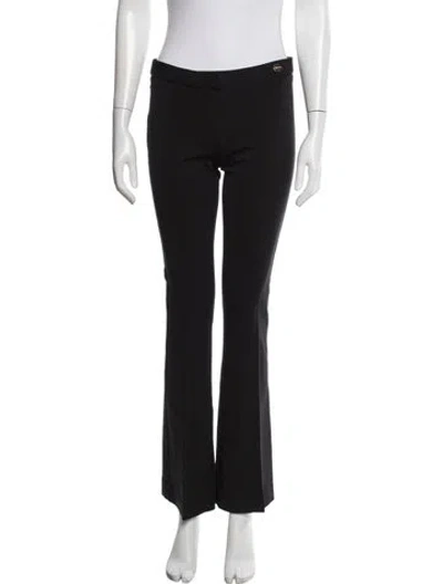Pre-owned Callas Milano Nylon Flared Pants In Black