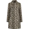 Callas Milano Perry Animal Jaquard Coat In Multi