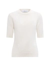 Callas Milano Portia Cashmere Crewneck Sweater In White