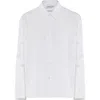 Callas Milano Sirene Poplin Shirt With Silk Twill Milano Print Scarf In White