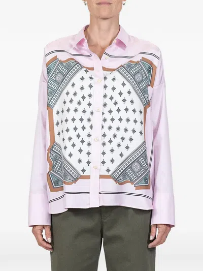 Callas Milano Sirene Printed Shirt In Pink