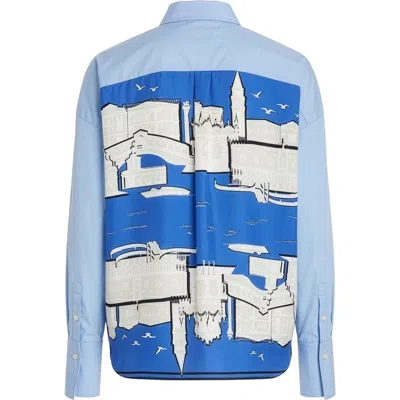 Callas Milano Sirene Scarf Back Shirt In Multi