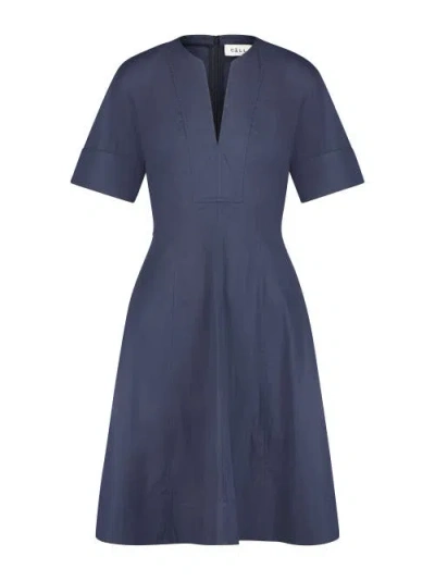 Callas Milano Sora Flared Dress In Blue