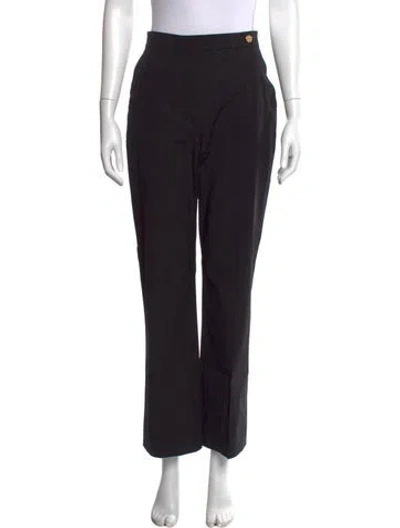Pre-owned Callas Milano Straight Leg Pants In Black