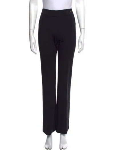 Pre-owned Callas Milano Straight Leg Pants In Black