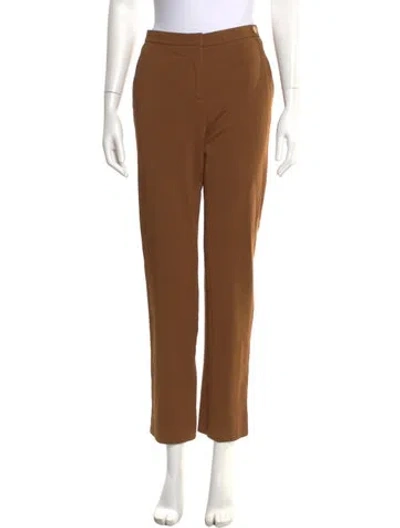 Pre-owned Callas Milano Straight Leg Pants In Brown