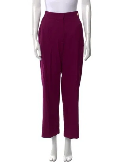 Pre-owned Callas Milano Straight Leg Pants In Purple