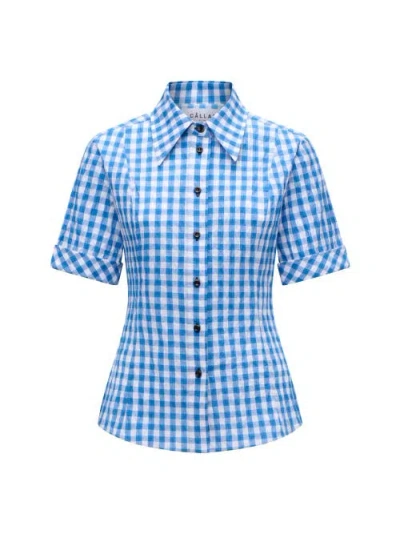 Callas Milano Sunny Fitted Shirt In Blue