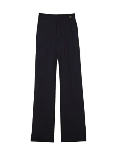 Callas Milano Sydney Relaxed Menswear-style Trouser In Black