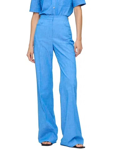 Callas Milano Tonne Trouser In Stretch Denim In Blue