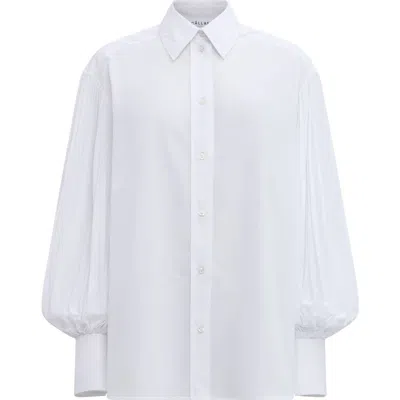 Callas Milano Viola Pleated Sleeve Shirt