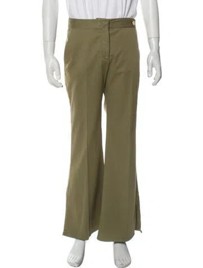 Pre-owned Callas Milano Wide Leg Pants In Green