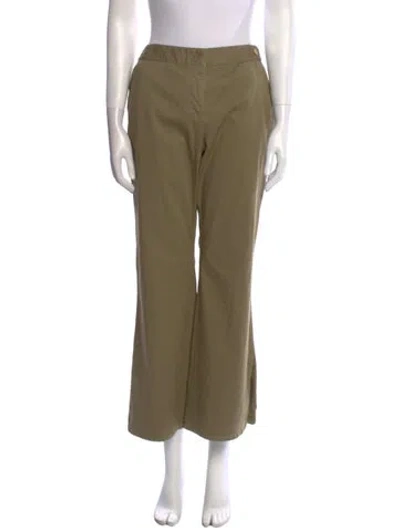Pre-owned Callas Milano Wide Leg Pants In Green
