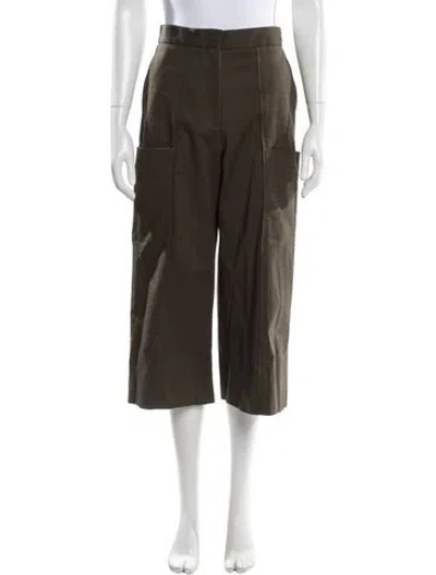 Pre-owned Callas Milano Wide Leg Pants In Green