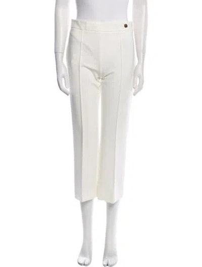 Pre-owned Callas Milano Wide Leg Pants In White