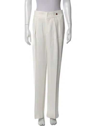 Pre-owned Callas Milano Wide Leg Pants In White