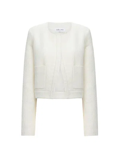Callas Milano Women's Alba Cardigan Jacket In White