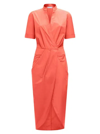Callas Milano Women's Bali Wrap Shirtdress In Coral