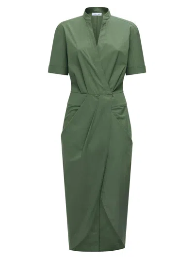 Callas Milano Women's Bali Wrap Shirtdress In Military