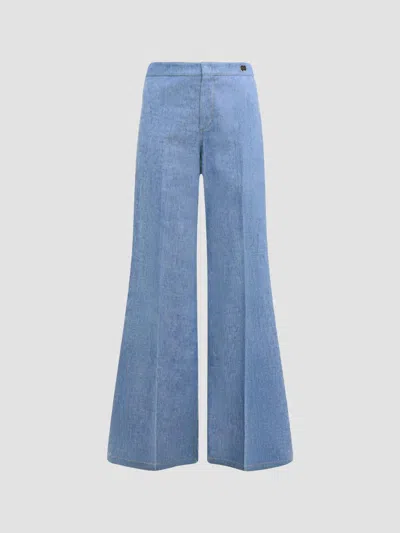 Callas Milano Women's Jane Denim Flare Pants In Blue