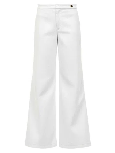 Callas Milano Women's Jane High Waist Flare Jeans Twill In White