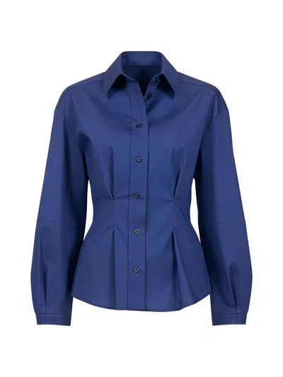 Callas Milano Women's Lucia Lantern Sleeve Shirt In Blue