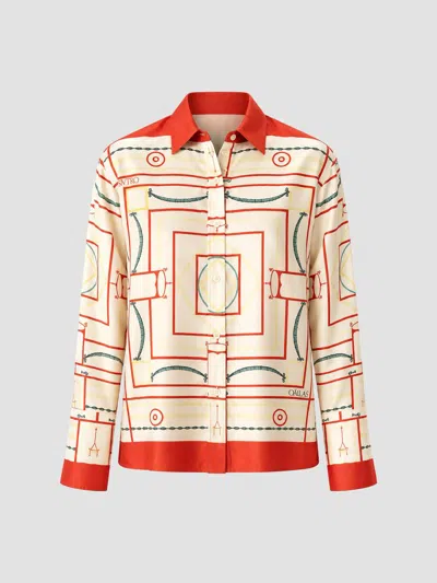 Callas Milano Women's Paulina Silk Print Shirt In Multi