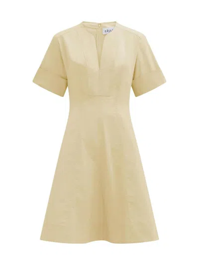 Callas Milano Women's Sora Flared Dress In Yellow