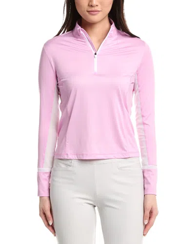 Callaway 1/4-zip Sun Protection Top In Pink