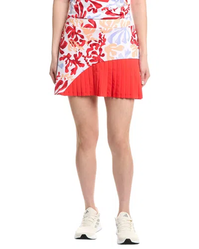 Callaway 16in Summer Abstract Floral Skort In Red